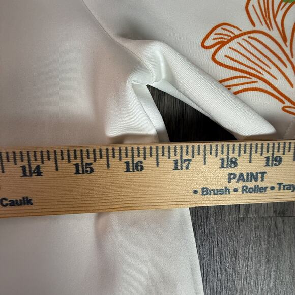 Disney Princess Tiana Girls Crop Top Shirt Size 13 Floral Embroidered White - Picture 6 of 6